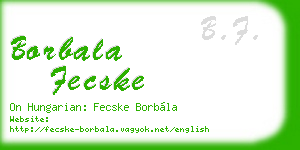 borbala fecske business card